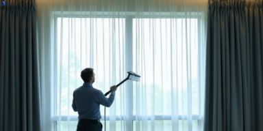 Commercial curtain steam cleaning service north-maclean hotels offices