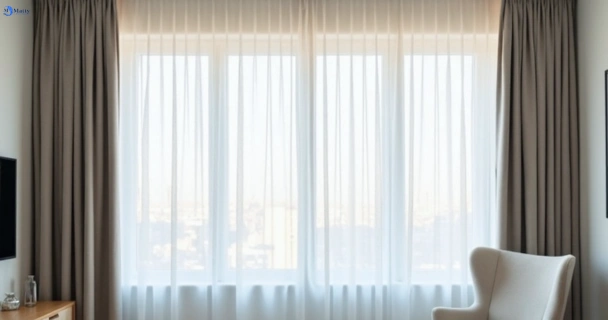 Freshly steam cleaned curtains in north-maclean QLD
