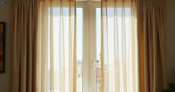 Dusty and dull curtains in north-maclean before steam cleaning